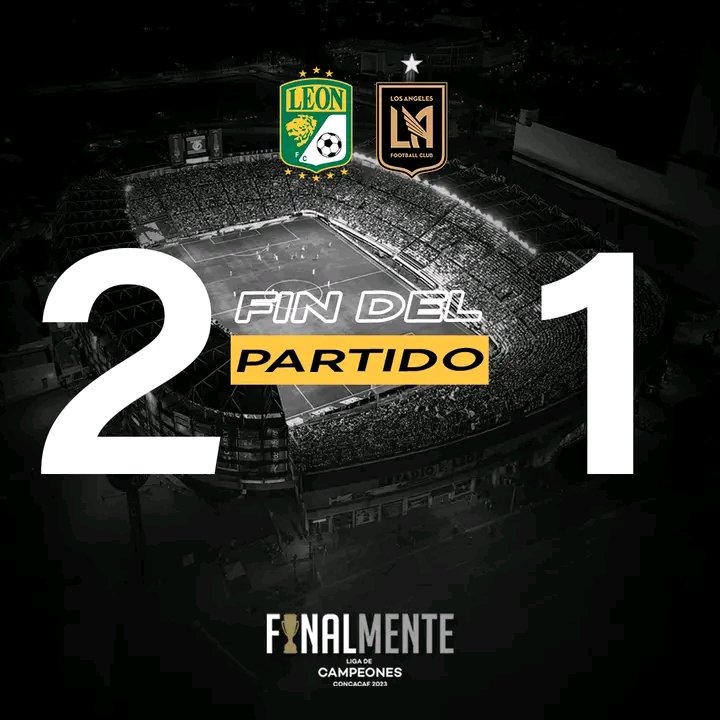 LEÓN SACA VENTAJA | #PonteFiera😎⚽🦁🇲🇽 🏆

El equipo de León ganó ayer 2-1 al LAFC en la Final de Ida de la Liga de Campeones de la Concacaf con goles de Tesillo y Mena. 

#PonteCanchero #PonteCanchera #SerFieraEsUnOrgullo #ForLosAngeles
#SCCL23