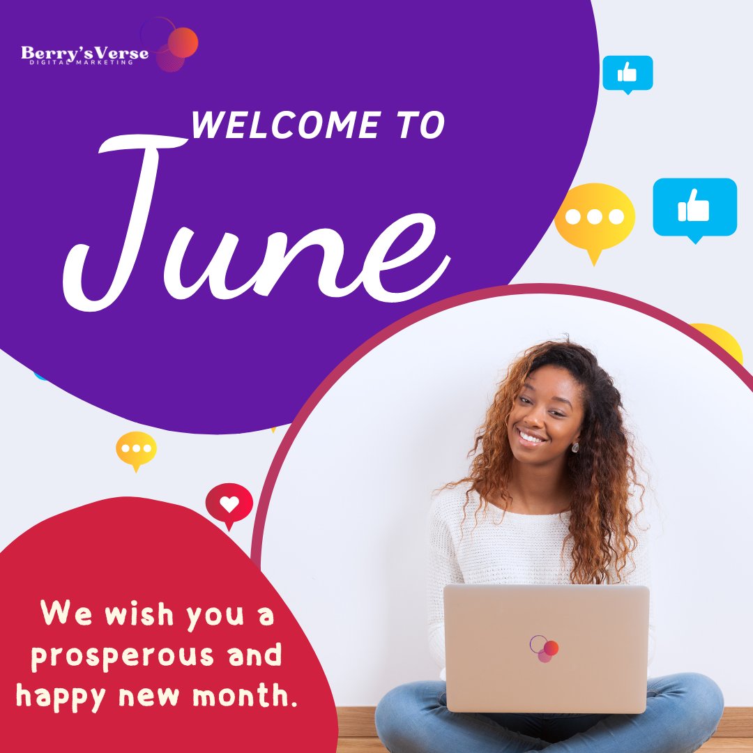 May this new month bring you everything you desire.
Happy New Month!

#berrysverse #happynewmonth #june #socialmediamarketing #abujabusiness
