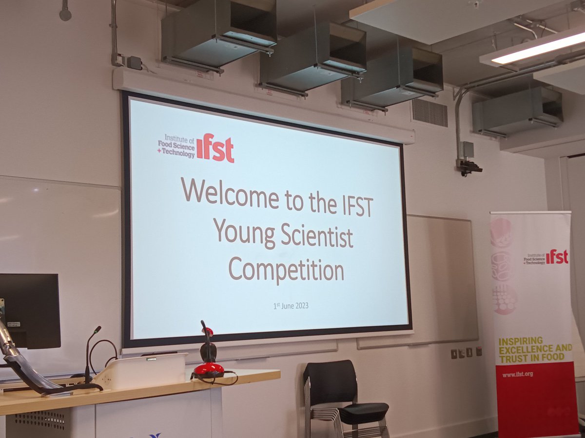 AnnaMonaghan12's tweet photo. Kicking off the @ifstnews NI Young Scientist Competition is Michael Bell from @NIfoodanddrink, our brilliant sponsors 🙏✨good luck to all finalists!! Exciting night ahead 🥼 @NICHE_ULSTER @STEMHubNI #IFSRNIBranch #IFSTstudents #IFSTyoungscientist https://t.co/5FG53LyWAb