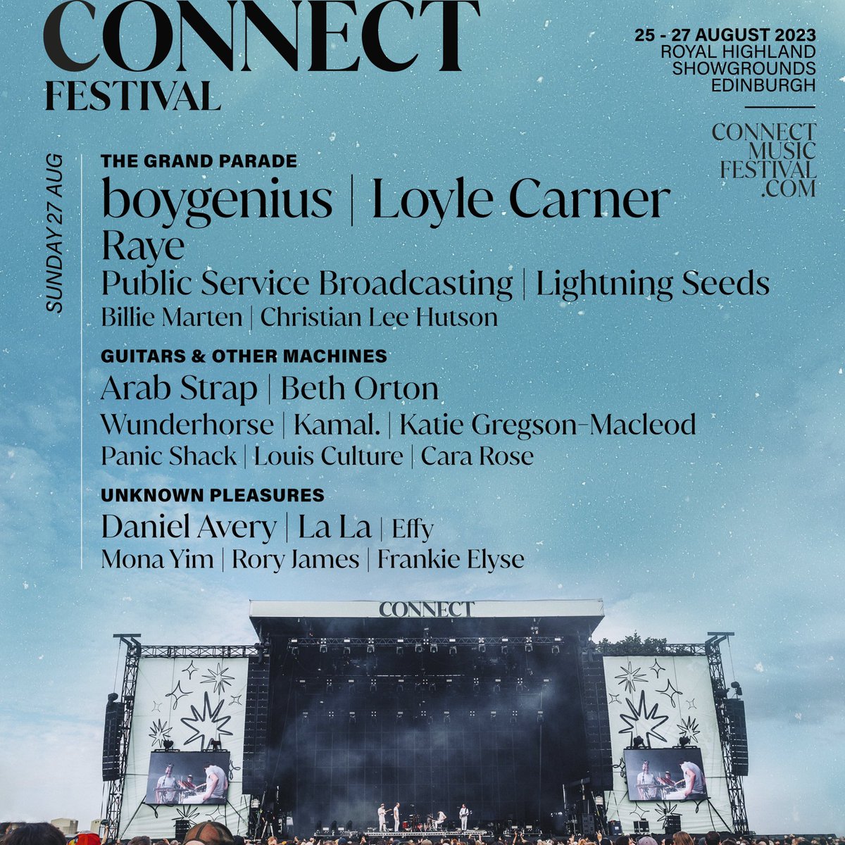 Cannot wait for this!! I’m playing @ConnectFestSCO on Sunday 17th August. The line up is obviously unreeeeal so I’m very very happy to be a part of it 😎