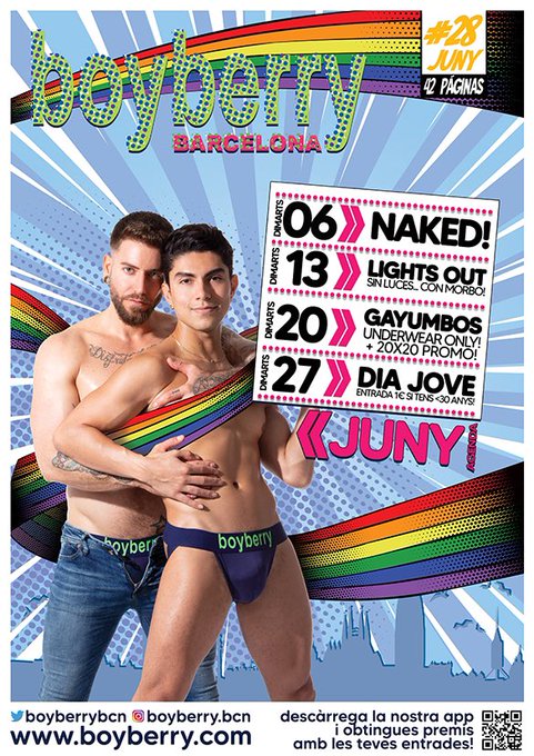 Llega el mes del orgullo a boyberry!
Contamos contigo?

#gaybcn #gaybarcelona #boyberry #gayhot #gayboy