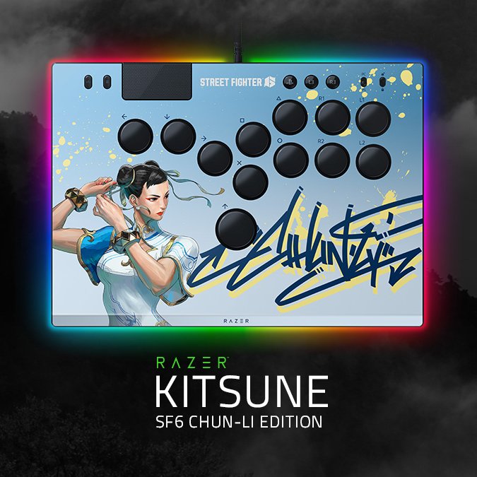 Mark Julio 『マークマン』 on X: The new @Razer Kitsune for PS5 looks so sleek! I  want this SF6 Chun-Li edition! The Kitsune uses low profile optical  switches and size/thickness is comparable to