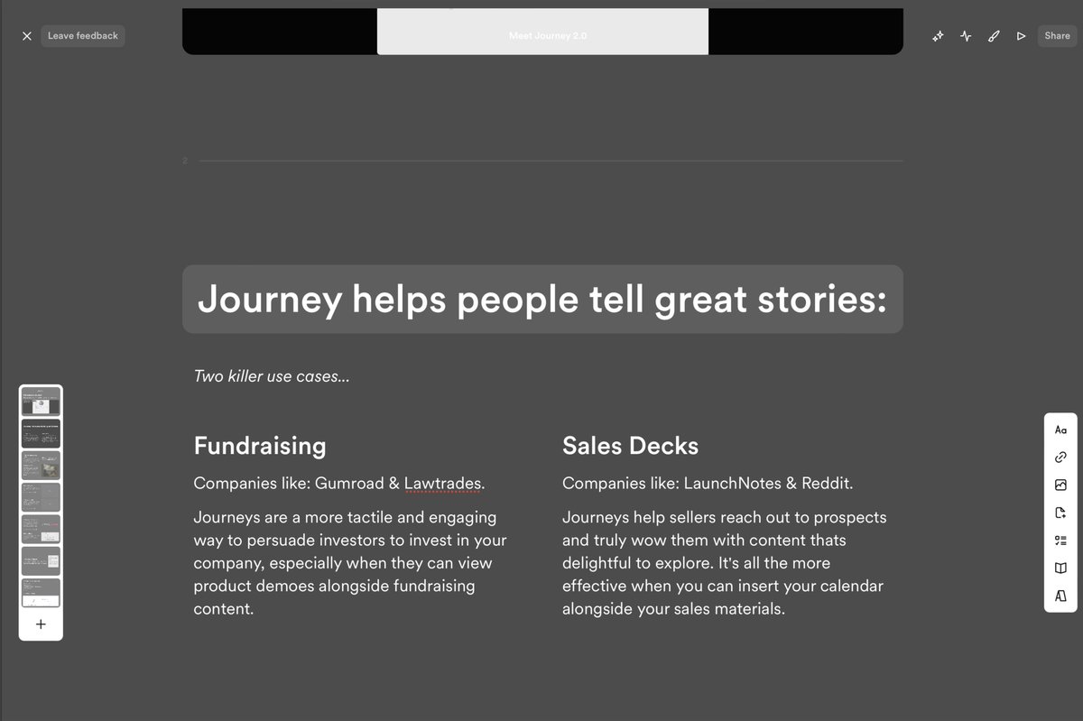 journeyio's tweet image. A Whole New Journey
We've been heads down (hi!) working on a radically new and improved Journey experience for the last few months....
→ journey.io/blog/a-whole-n…