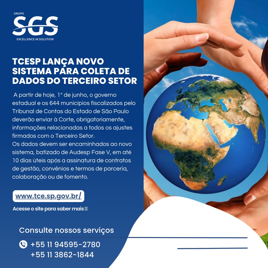 AuditoresSgs's tweet photo. A iniciativa surgiu diante da necessidade de
aperfeiçoamento das auditorias sobre repasses ao
Terceiro Setor, composto por entidades cada vez
atuantes, especialmente em áreas como a saúde.

- Fonte: Site Tribunal de Contas do Estado de São
Paulo. https://t.co/BIRNw1KX2x