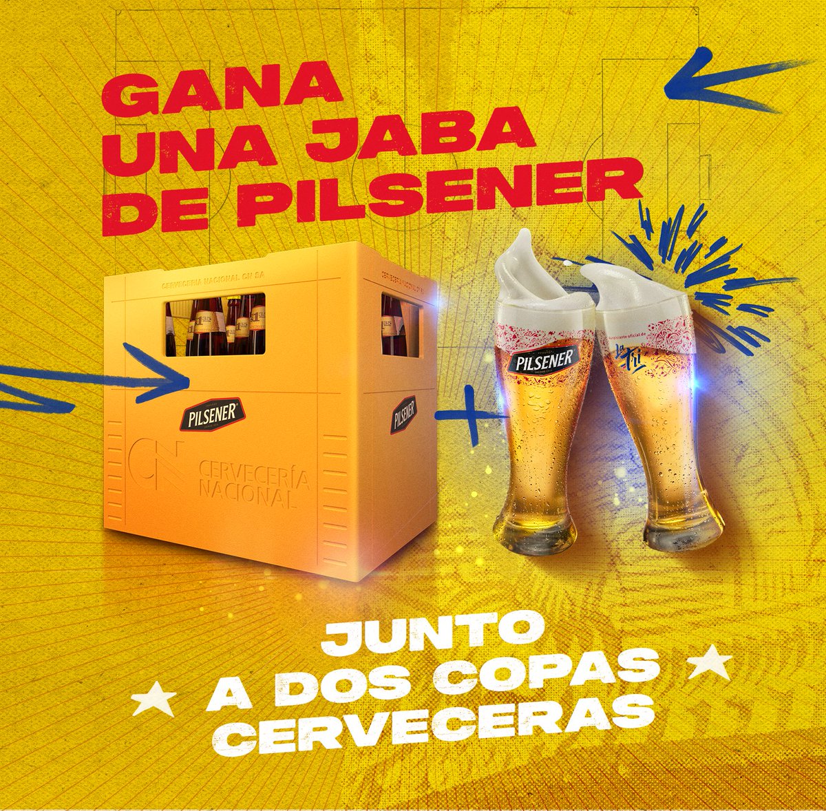 PilsenerEcuador's tweet photo. Cada gol nos acerca a la copa y por cada uno de ellos sortearemos una jaba de Pilsener junto a dos copas cerveceras conmemorativas de @LaTri 🇪🇨⚽ Para participar dale RT y no olvides darle like a este post. 😎 

#HaremosHistoria https://t.co/In7aDH2jH6