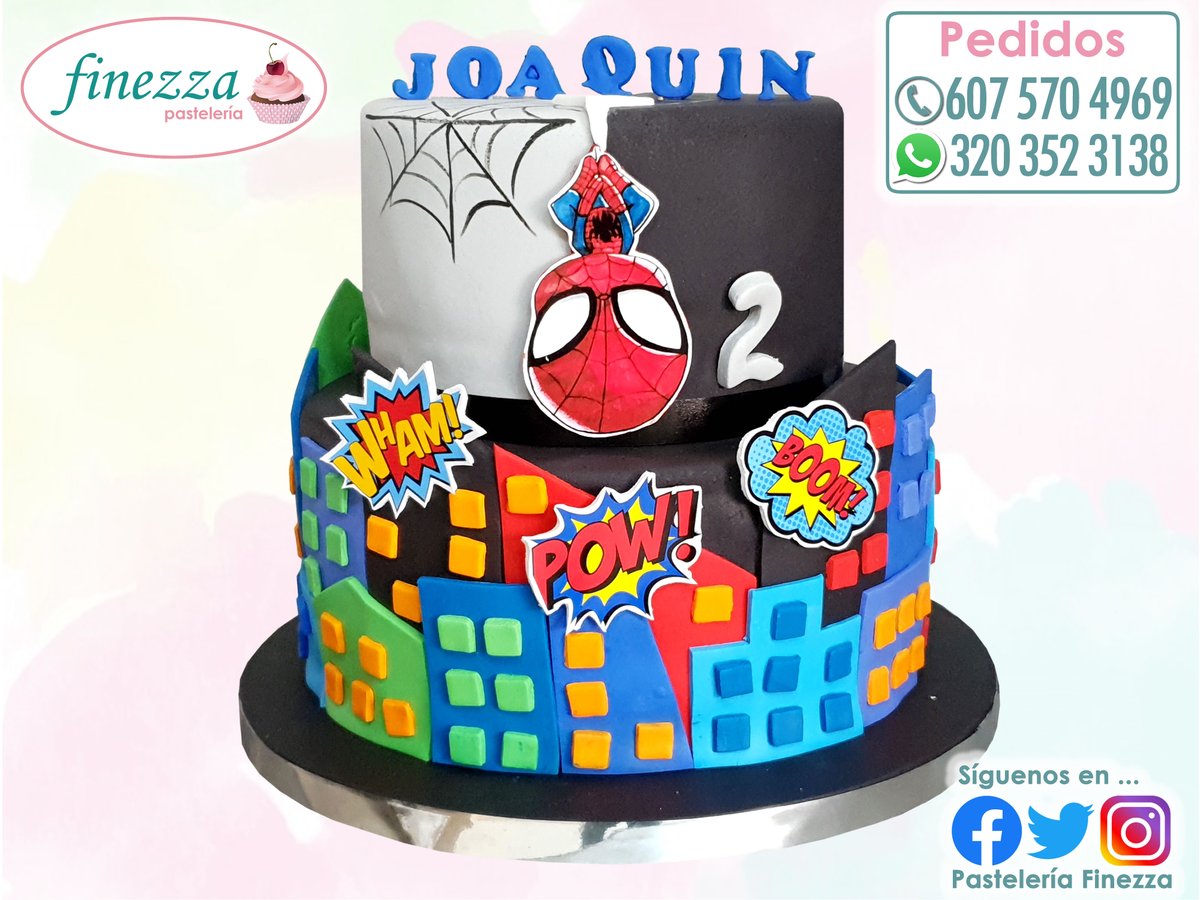 Feliz Cumpleaños Joaquin!
 
#PasteleriaFinezza #CelebraConFinezza #Ponque #Torta #Cake #MesaDulce #Cupcakes #Galletas #CakePops #Shots #Brownies #Cakesicles #Spidey #SpideyAndHisAmazingFriends #SpideyYSusSorprendentesAmigos #Joaquin