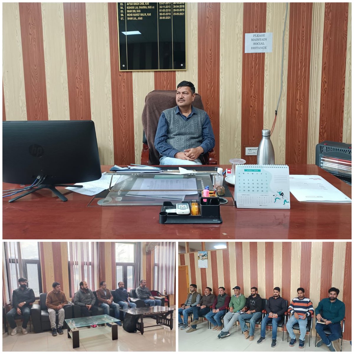 dckishtwar's tweet photo. Weekly meeting chaired by ADDC Kishtwar to assess the progress of Jal Jeevan Mission. https://t.co/ZMpTanYm22