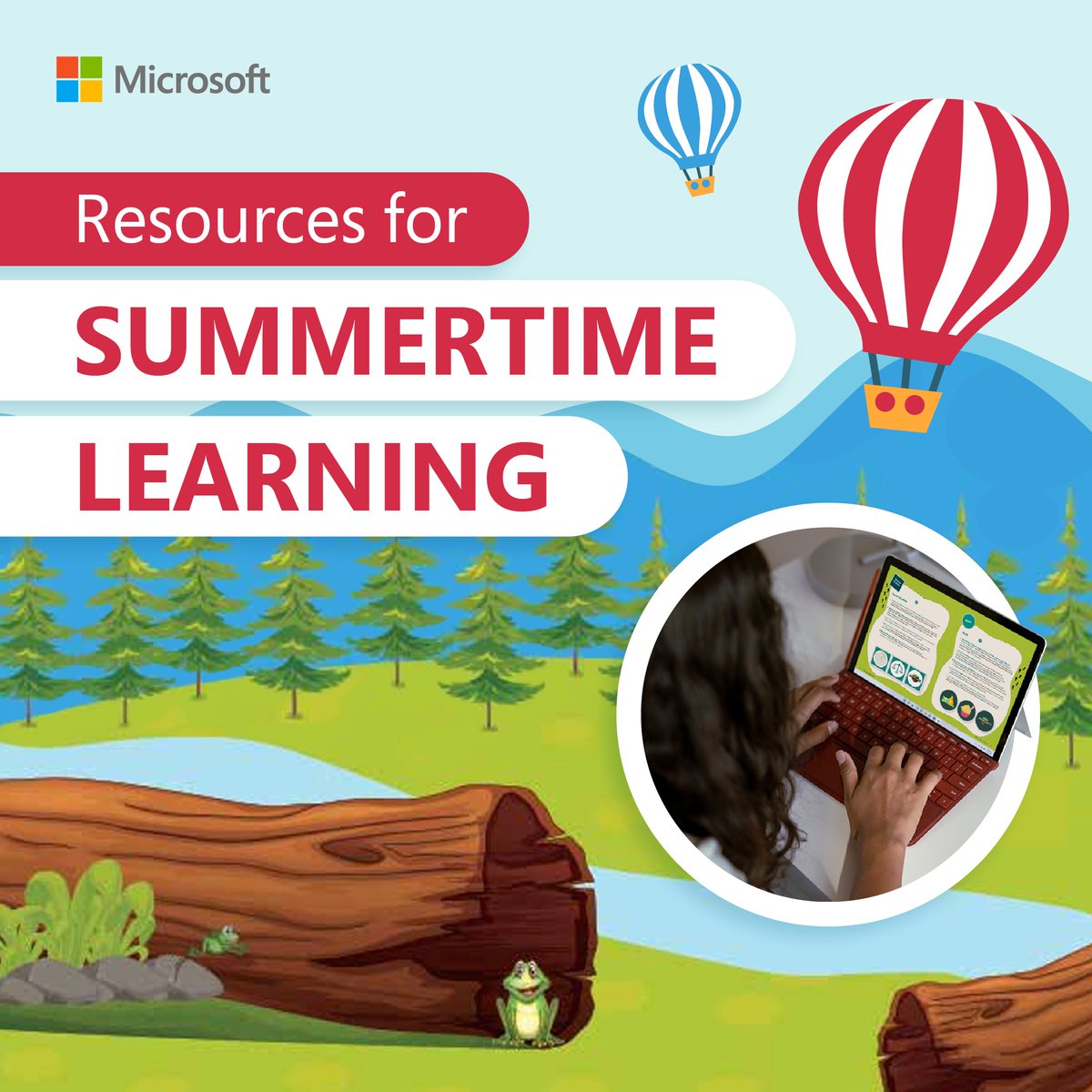 School might be over, but learning doesn’t have to end! 🧠 ☀️ 

Leaps and Logs is a free downloadable guide full of learning games and activities that can help keep students engaged all summer long. Check out the blog to join the fun: msft.it/6014g5lZy

#MicrosoftEDU