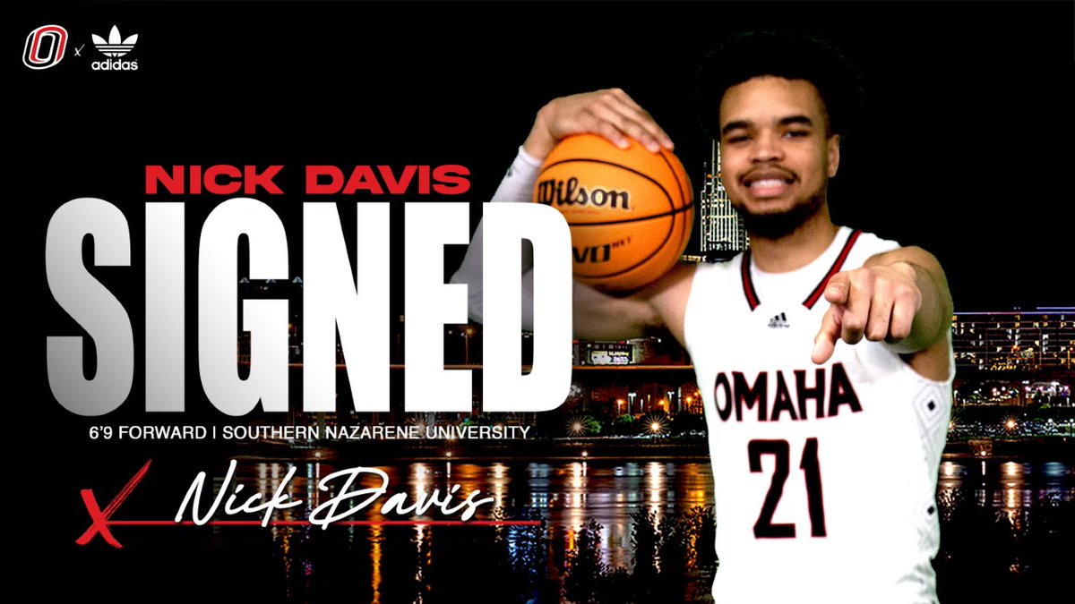 OmahaMBB's tweet image. 𝑺𝒊𝒈𝒏𝒆𝒅🖊️

Nick Davis joins the Mavericks after 4 seasons at Southern Nazarene. The reigning GAC Defensive Player of the Year led the Crimson Storm to 2 NCAA DII Tournament appearances and totaled 876 points, 248 rebounds, and 99 blocks.

📰bit.ly/3IQIXNh

#OmahaMBB