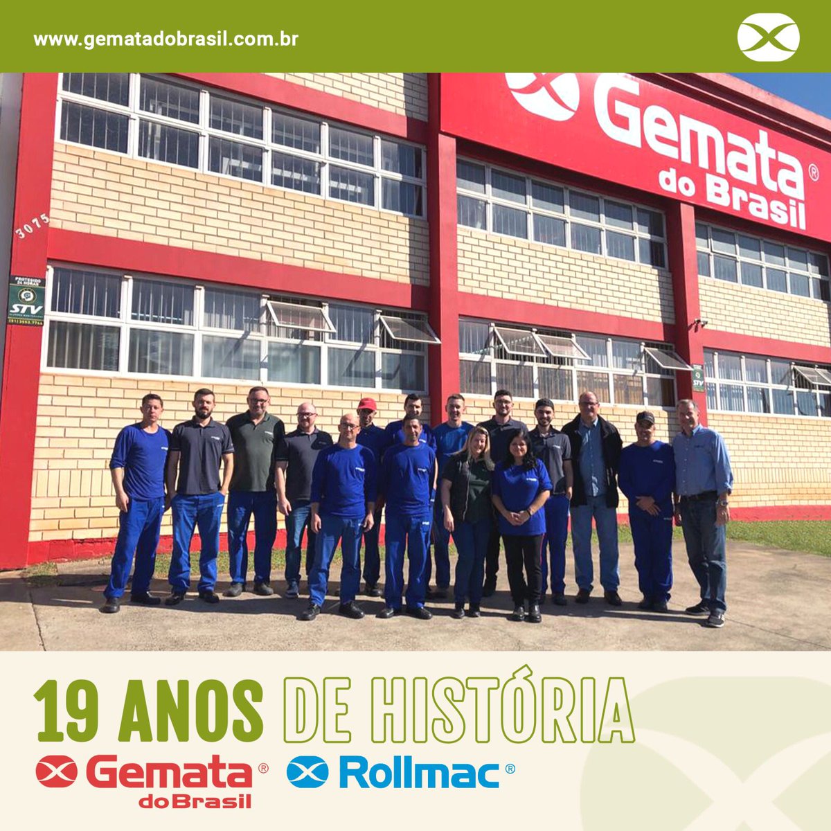 Hoje nosso associado celebra seus 19 anos de história e sucesso da Gemata do Brasil!

Acreditamos no futuro da empresa, que prezou pela qualidade ao longo de toda sua trajetória!

Parabéns Gemata, aos colaboradores e clientes da empresa que fazem parte de tudo isso.