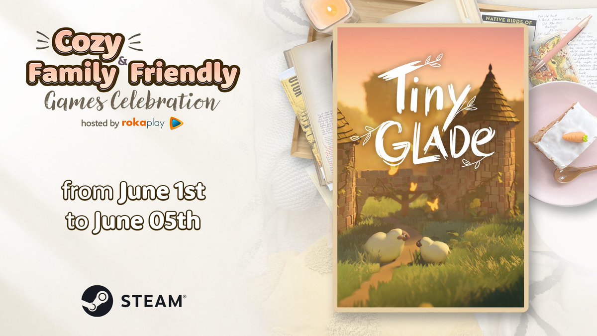If you're in need of cozies 🍵 or want a cute game to enjoy with your family 👪 then the Cozy & Family Friendly Games Celebration on Steam might have a treat for you 🍭 We're there too as an Upcoming Game 💚🐑🏰 store.steampowered.com/sale/cozyfamil… (Big thanks to the hosts: @rokaplayHQ 👐)