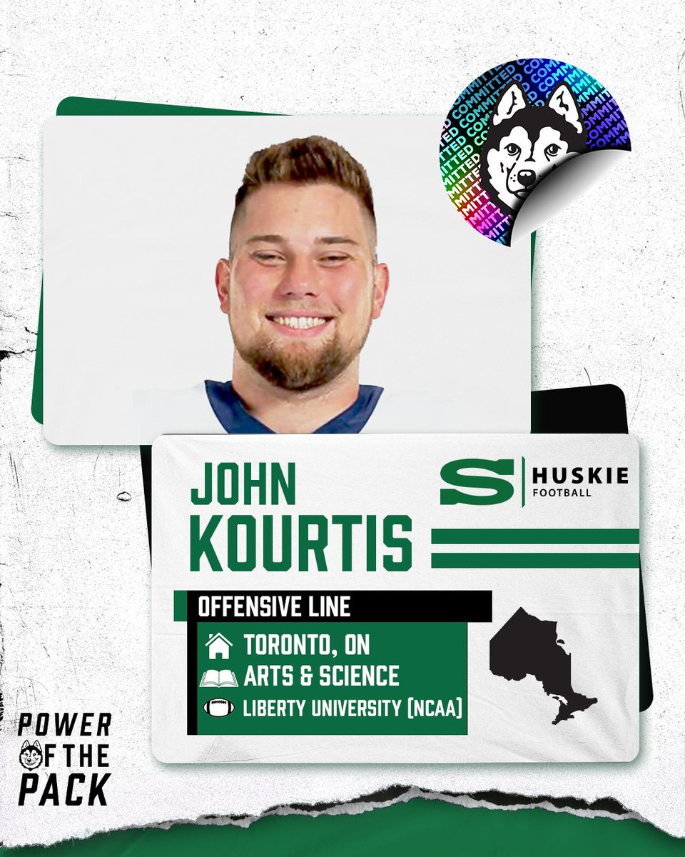 🚨 MAJOR RECRUIT ALERT 🚨 

Huskie Football is excited to announce the signing of NCAA OL John Kourtis from Liberty University. Welcome home John! 🇨🇦 

#HuskiePride #PowerofthePack