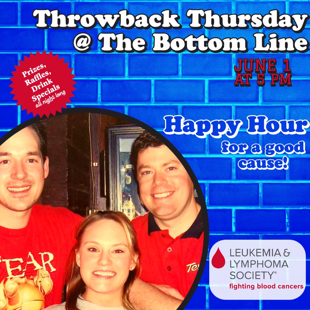BottomLineDC's tweet image. TONIGHT! Celebrate #ThrowbackThursday in real life at The Bottom Line. Some of your favorite bartenders from decades past are reuniting for a good cause! Join Cara, KMart, Jr, Shelley, Alcides &amp;amp; Ellen for Happy Hour to raise money for @LLSusa. More deets: bit.ly/3N9b0Kr