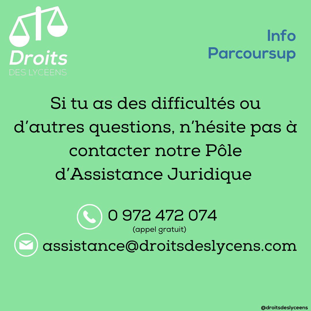 Droits des lycéens tweet media
