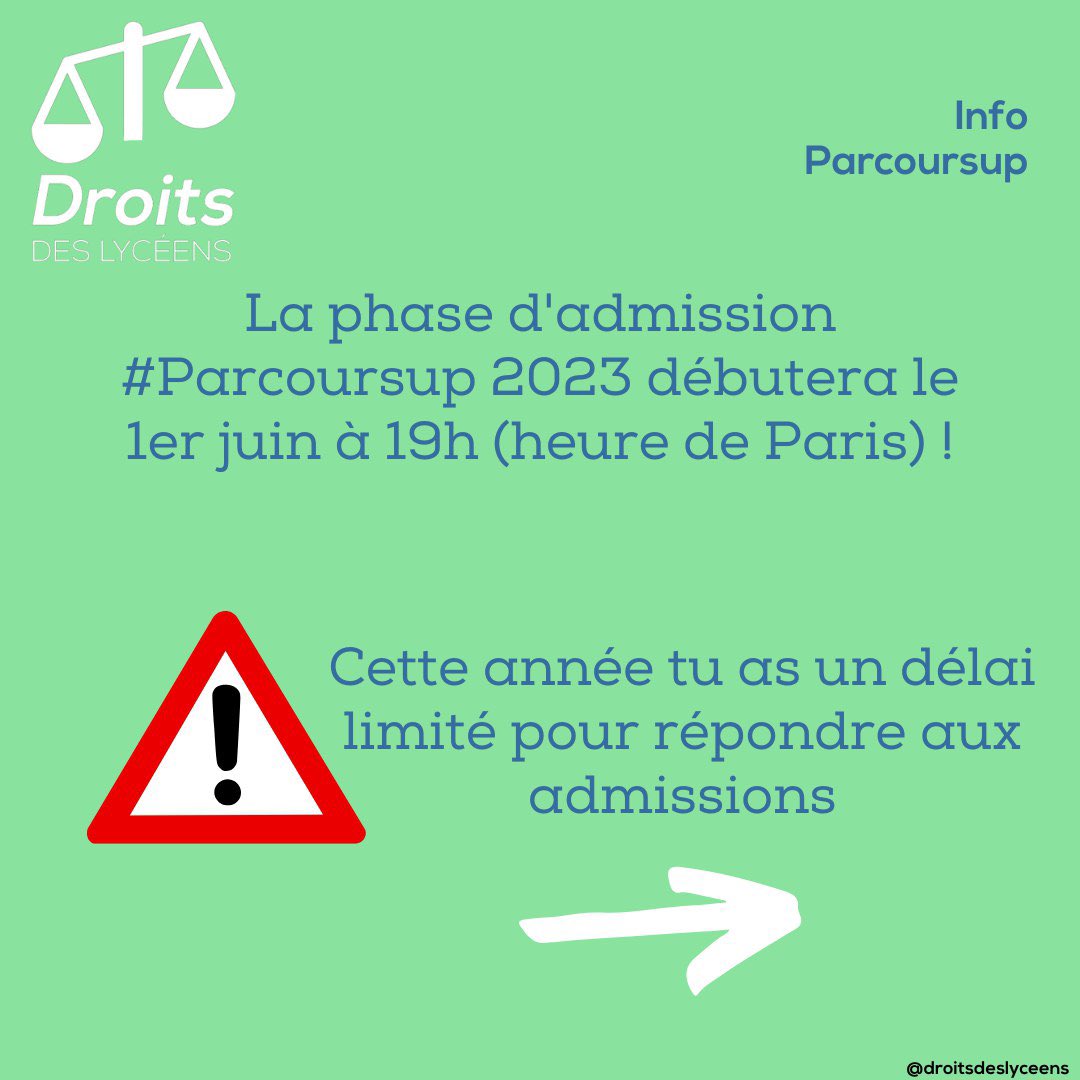 Droits des lycéens tweet media