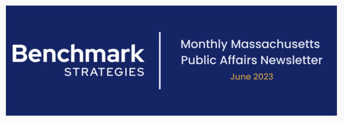 Stay up-to-date on Massachusetts public affairs with <a href="/BenchmarkBoston/">Benchmark Strategies</a>'s monthly newsletter! Read this month's edition at: tinyurl.com/59k6uu5w

Subscribe here to be added to our mailing list: …hmark-strategies.us14.list-manage.com/subscribe?u=73…

#publicaffairs #publicrelations