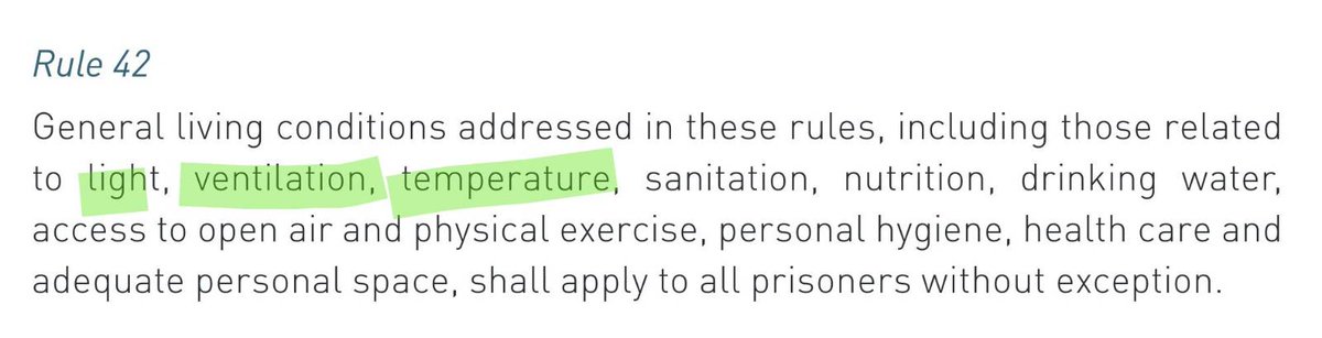 While detainees kept in a special management unit, without an SOP, punished mentally by keeping isolated, physically with the heat and no fan, the fans acquired to be installed went missing. Five detainees been without a fan in this extreme heat, where is #MandelaRules?