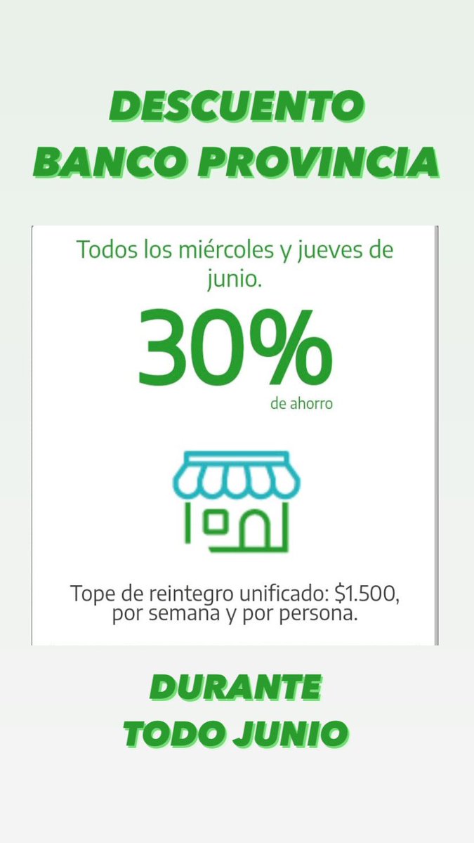 casa_pbd's tweet photo. ¡DESCUENTO 30% con BANCO PROVINCIA! https://t.co/E1pykpZVrV