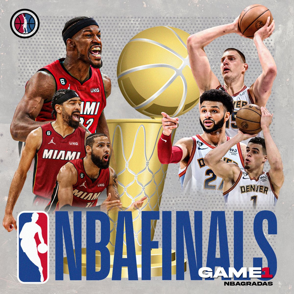 NBAGradas's tweet image. Tonight. 

Game 1

#HEATCulture vs #BringItIn

#NBAFinals #NBA