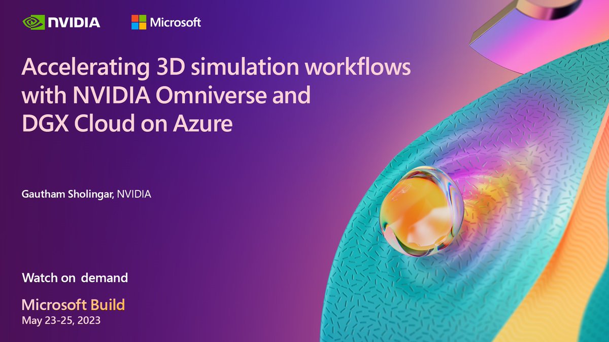 At #MSBuild, we learned how AI is transforming businesses to produce efficient data sets and train AI models.

Watch this on-demand session to learn how Azure and @NVIDIAAI enable workflows using generative AI: msft.it/6011geSt7 #NVIDIAonAzure