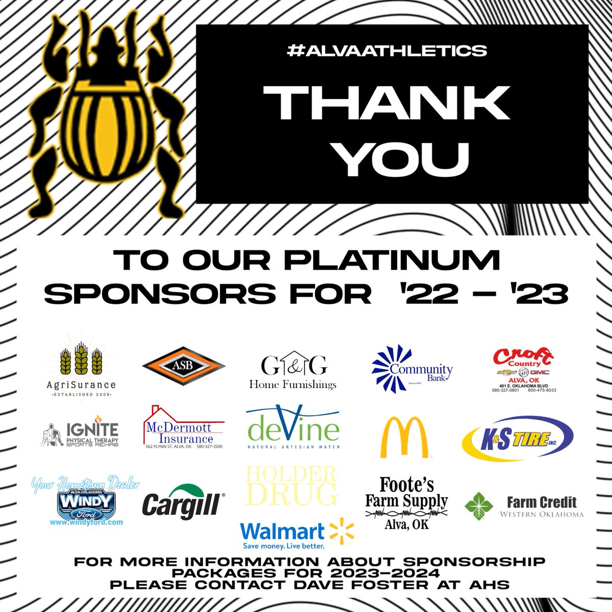 Alva_Speed's tweet photo. Alva Athletics Platinum Sponsors for 2022-2023 https://t.co/48kX2WoA4S