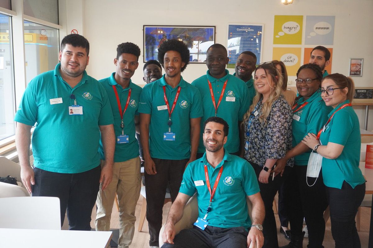 This #VolunteersWeek, we want to say thank you to our 400-strong team of volunteers who give our patients a special level of care.

ITV recently spoke to the team about our work alongside @swindonharbour who helped us welcome 15 volunteers who are refugees or asylum seekers.💚