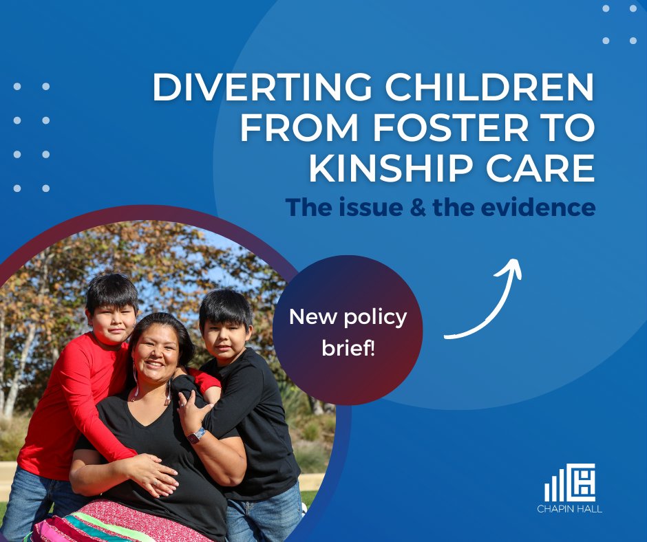 Kinship families outside the formal #FosterCare system aren't eligible for supports that foster families receive. Our systems can do much more to ensure good outcomes for children in #KinshipCare. Explore a new policy brief for insights &amp; recommendations: chapinhall.org/project/bringi….