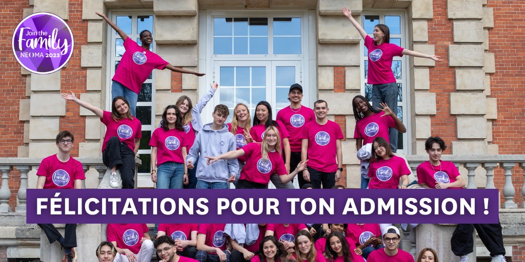 NEOMAbs's tweet image. [Résultats #Parcousup] 

Félicitations aux nouveaux admis. 🙌 🙌 🙌
Nous avons hâte de t'accueillir à la #Rentrée2023 

#BePassionate_ShapeThefuture