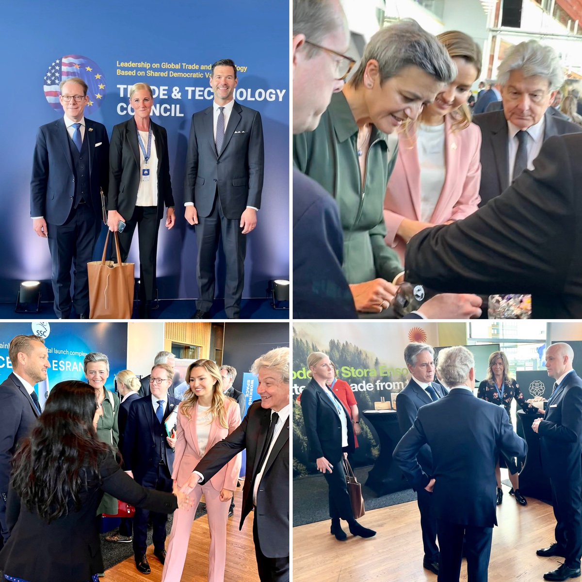 Lämnade Luleå igår efter #TTC mötet mellan #EU &amp; #USA.

Såklart spännande att träffa 🇪🇺europeiska &amp; 🇺🇸amerikanska VD:ar &amp; politiker -men roligast av allt var att vi lyckades sy ihop en middag för 200 högnivådeltagare &amp; att få Blinken &amp; Komissionärerna att träffa 🇸🇪svenska bolag!