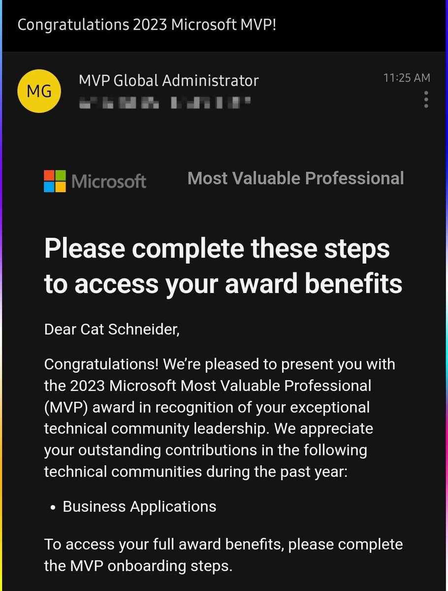 So this is a thing that has happened now! #Microsoft #BizApps #MVP! So many thoughts, feelings, emotions running through my head, that my ADHD is practically preventing me from finding the right words to express my gratitude. 🥹 And hoo, boy-o! do I have a pile of folks to thank!