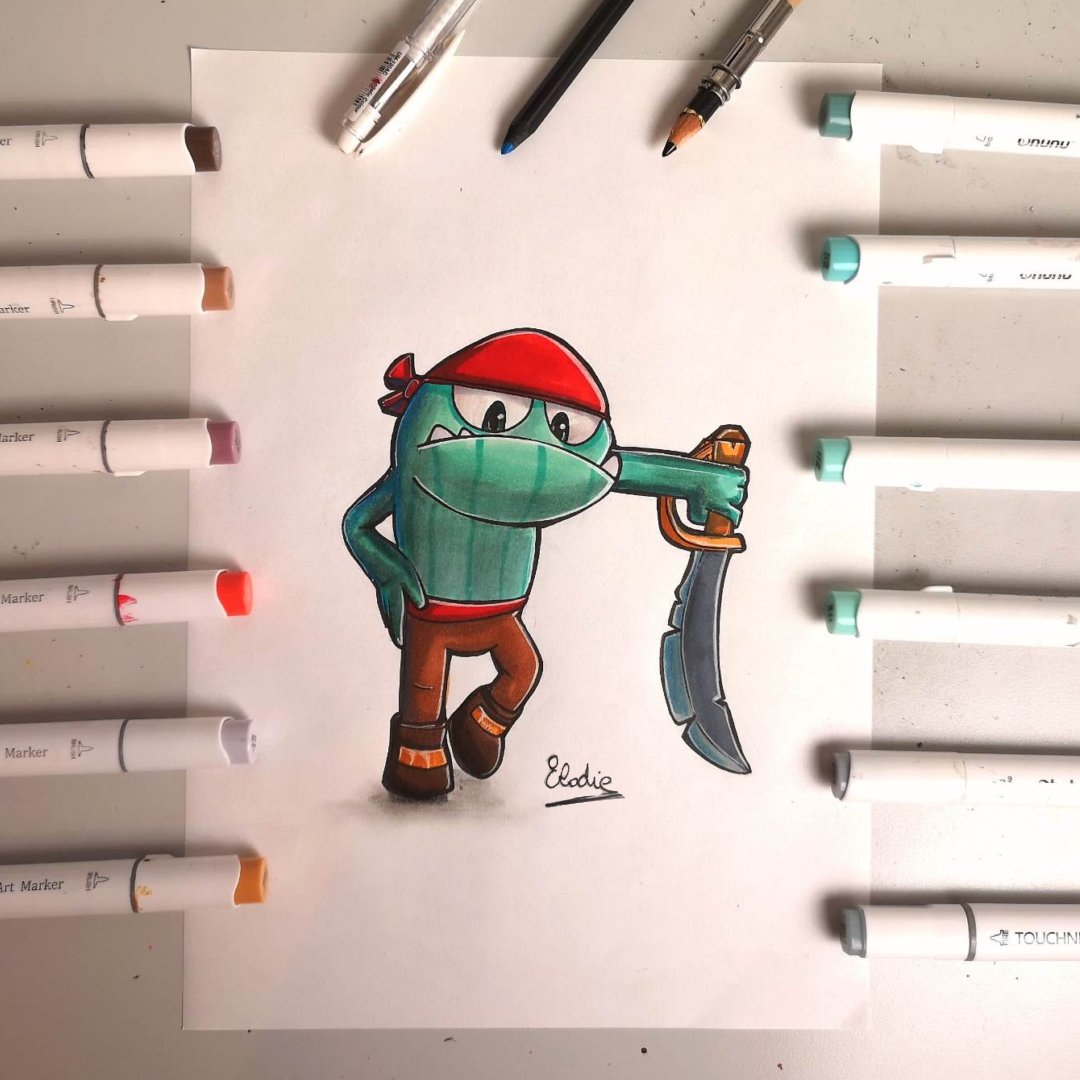 Fish Pirate Fanart 🏴‍☠️
French tutorial :
youtu.be/lBHd-5WtyrQ

#FloodRush #FloodRushArt #FloodRushDrawing

<a href="/supercell/">Supercell</a> <a href="/PlayFloodrush/">Floodrush</a> @FloodRushFR