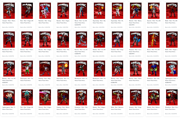 Well, it took a lot of blood, sweat and tears but I finally finished the @CollectHTH Red Set!!! I am exhausted but it was such a chase!!! HTH is such an amazing project, don't miss out cause it will only get better!!! Huge shout out to everyone that helped me along the way