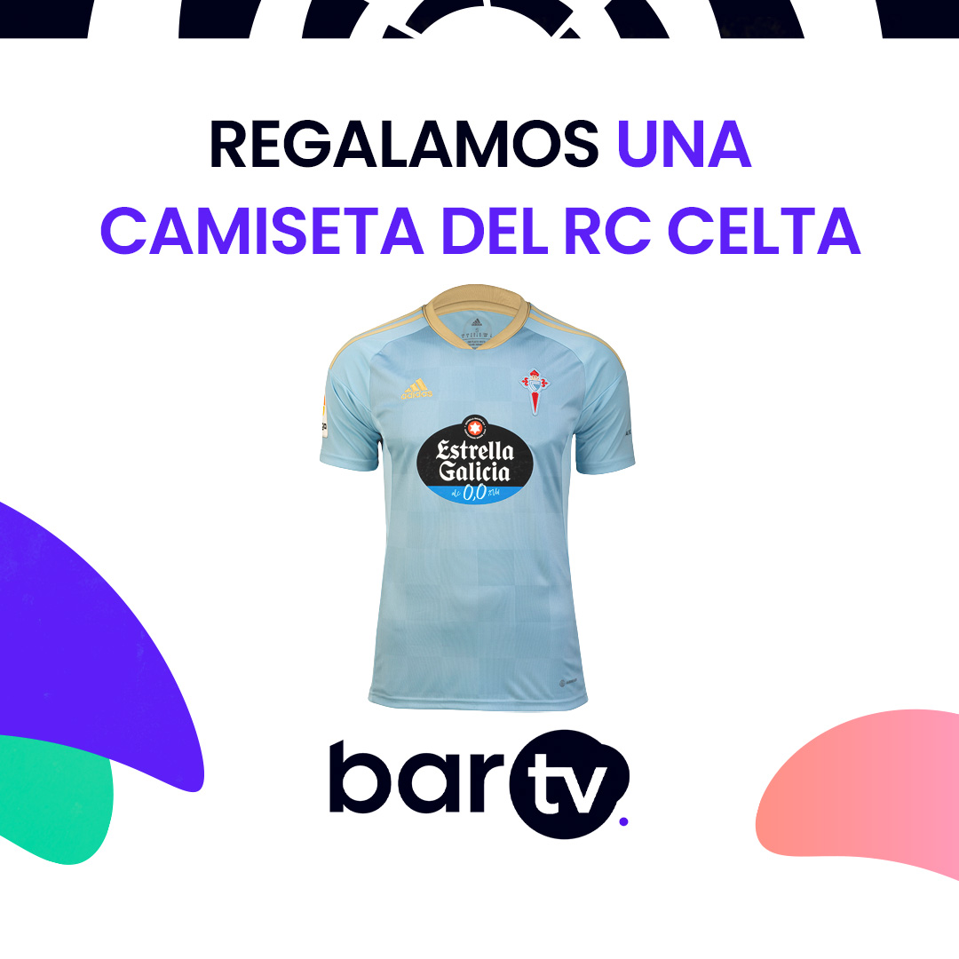 🎁 𝗥𝗘𝗚𝗔𝗟𝗢 | ¿Quieres ganar la camiseta del <a href="/RCCelta/">Celta</a>?

🖤 Sigue a <a href="/bar_tv/">Bar TV</a>
🔁 Haz RT

🏅 Un ganador

#⃣ #JugonesDeBarra