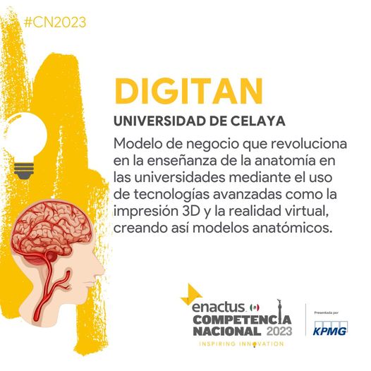 Muchas felicidades a nuestros estudiantes que conforman el equipo DIGITAN que participará en la edición 2023 de la Competencia Nacional ENACTUS ¡Mucho éxito!