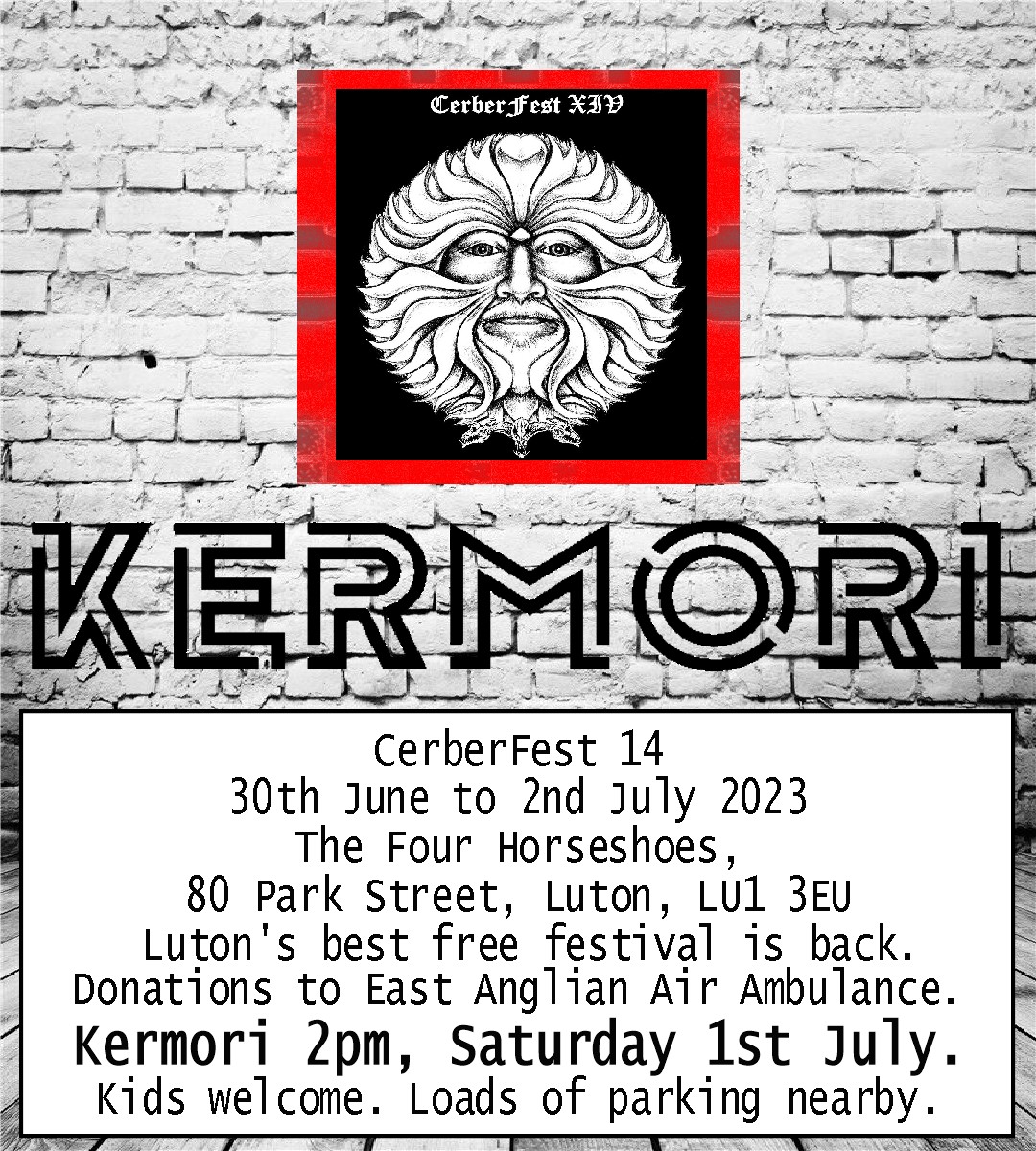kermori's tweet photo. One month until we pop up on a stage again. New songs as well as the ones you know and love. Free gig but donations welcome, which go to East Anglian Air Ambulance. Full info at https://t.co/9317tg3x53 https://t.co/voXacSvAed