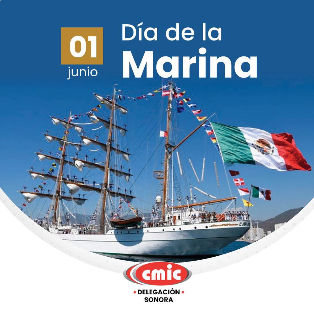 ✳️ Este día, celebramos el Día de la Marina Nacional  🚢  a quienes reconocemos por su trabajo, compromiso y espíritu permanente de colaboración por el pueblo de México. 🇲🇽