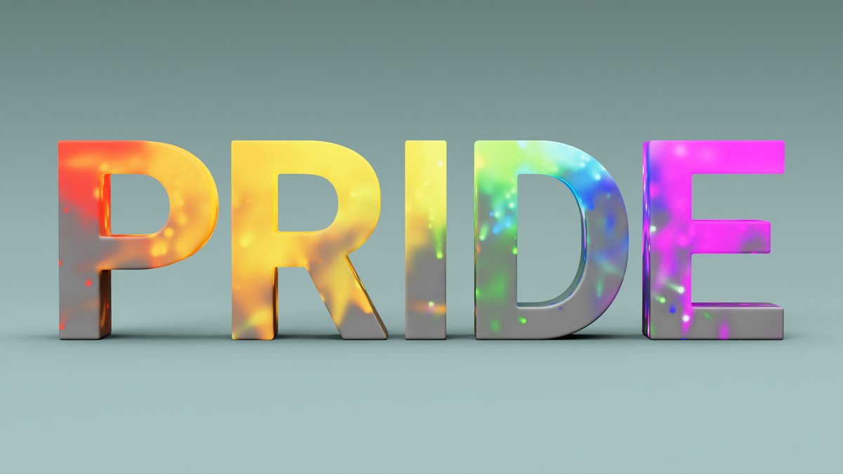 Playing around with particles and the Color Vertex Tag. There's no better word to experiment on.   #cinema4d #c4d #c4dart #redshift #redshiftrender #rainbow #pridemonth #pride #motiondesigner #mograph #onepeopleoneplanet #happypride
