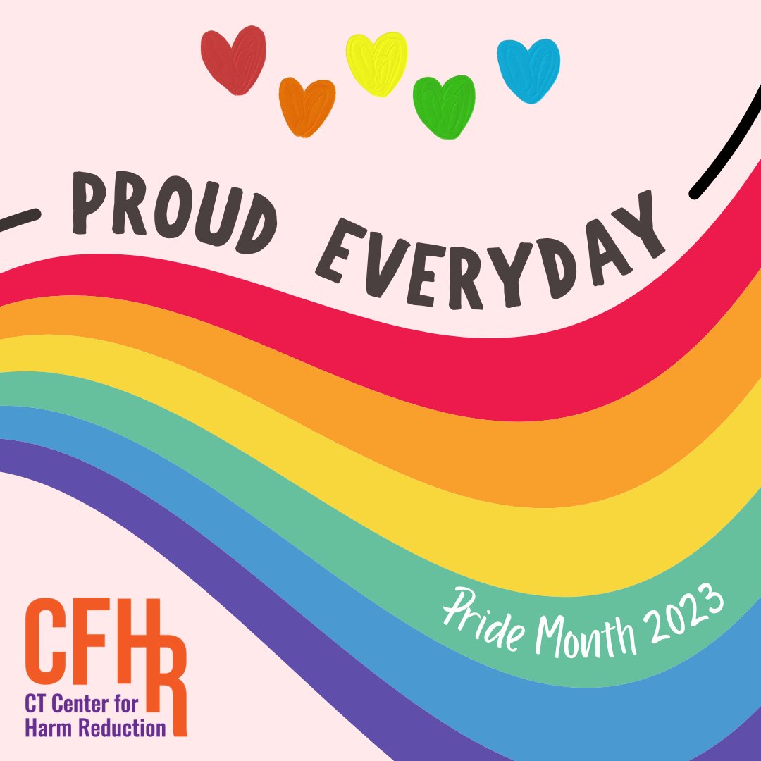 CTCFHR's tweet photo. Happy Pride Month from all of us over at the CT Center for Harm Reduction! Keep your eyes peeled for a mini-series of posts about some of our favorite LGBTQ+ icons and trailblazers from history. https://t.co/FDuJlb6pKV