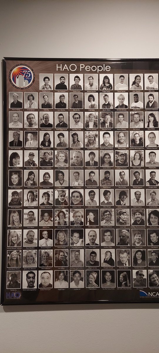 piyalico's tweet photo. Found (decade old) myself in this black and white framed photo of past HAO people. Having a great time in Boulder disseminating our latest work. https://t.co/giUnmsKWob