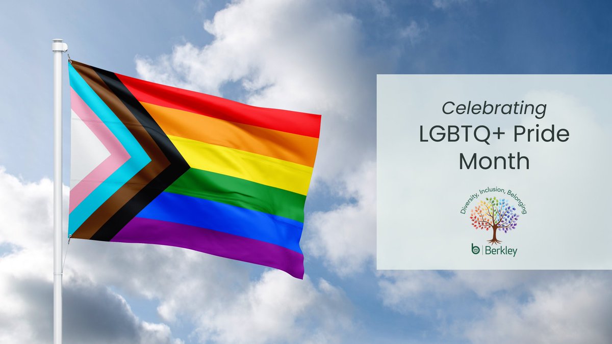 WRBerkleyCorp's tweet photo. Pride Month is an opportunity to celebrate diversity from the LGBTQ+ community and emphasize the inclusion and belonging of all people at Berkley! We continue to celebrate the unique perspectives, experiences, and ideas of our employees. Happy #Pride Month! https://t.co/H5JRwqYQLe