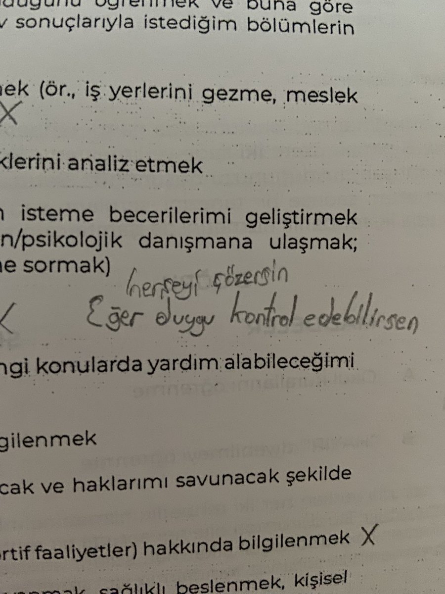 9. sınıf öğrencimin riba formunda bıraktığı bir not 🥲