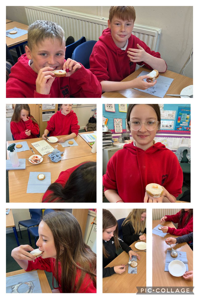 BPS_P7H's tweet photo. Today we made empire biscuits and then wrote instructions on how to make them. 
We enjoyed eating them too 😊 https://t.co/AslGn0Oomy