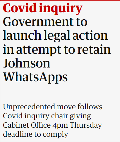 This cowardly attempt to obstruct a vital public inquiry is a kick in the teeth for bereaved families who’ve already waited far too long for answers.

Rishi Sunak's promise to govern with integrity and accountability has been left in tatters.