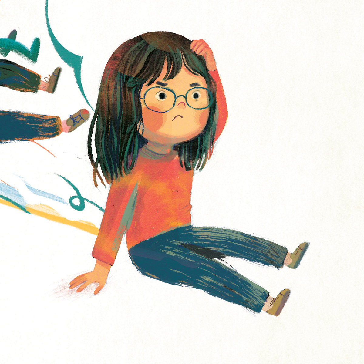 Cornelia_illo's tweet photo. A sneak peak of a 🌟NEW BOOK🌟 I will be announcing soon! 

Some days, gravity can be in a bad mood....

#kidlitart #childrensillustration https://t.co/24Ye7iSuBu