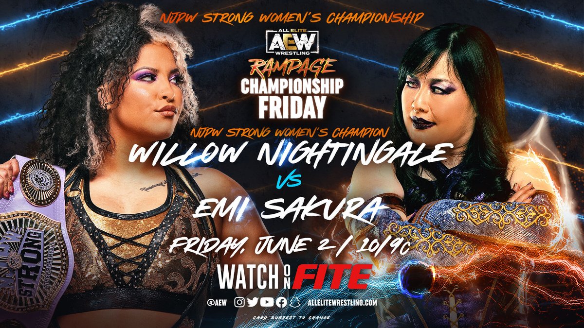FITE on Twitter "AEWRampage is JAM PACKED TOMORROW NIGHT🔥🔥 Watch with