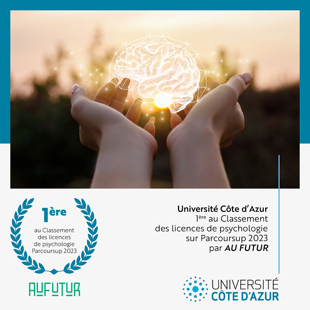 [Classement]

Le classement des licences de psychologie sur Parcoursup en 2023 réalisé par le média <a href="/AuFuturFR/">AuFutur</a> , place à la première place <a href="/Univ_CotedAzur/">Université Côte d'Azur</a>  🥇

📲Plus d'informations : newsroom.univ-cotedazur.fr/actualites-eve…

#UnivCotedAzur #Daretocreate #classement  #etudiants  #Parcoursup