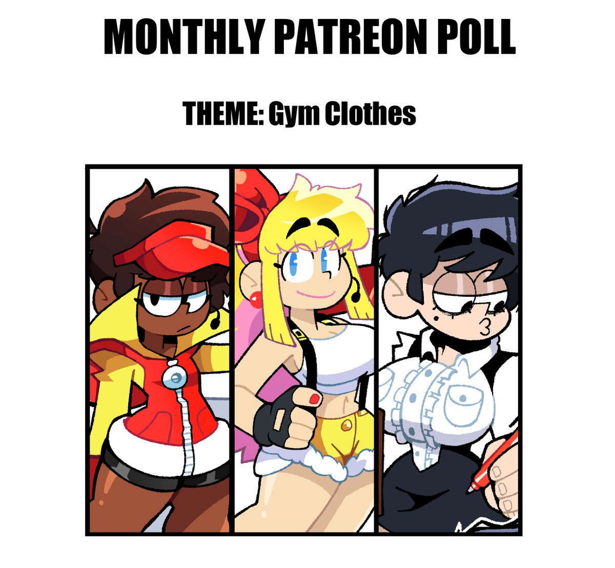 This months character poll is up!  Become a patron to vote, link in bio