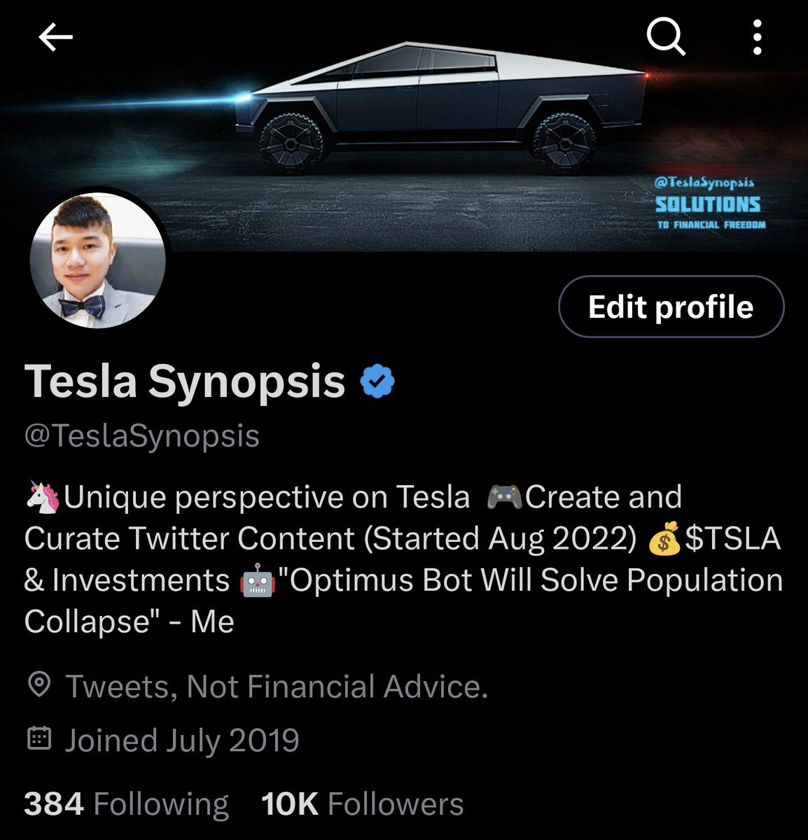 Tesla Synopsis on Twitter: &ldquo;To each and every follower, thank you for