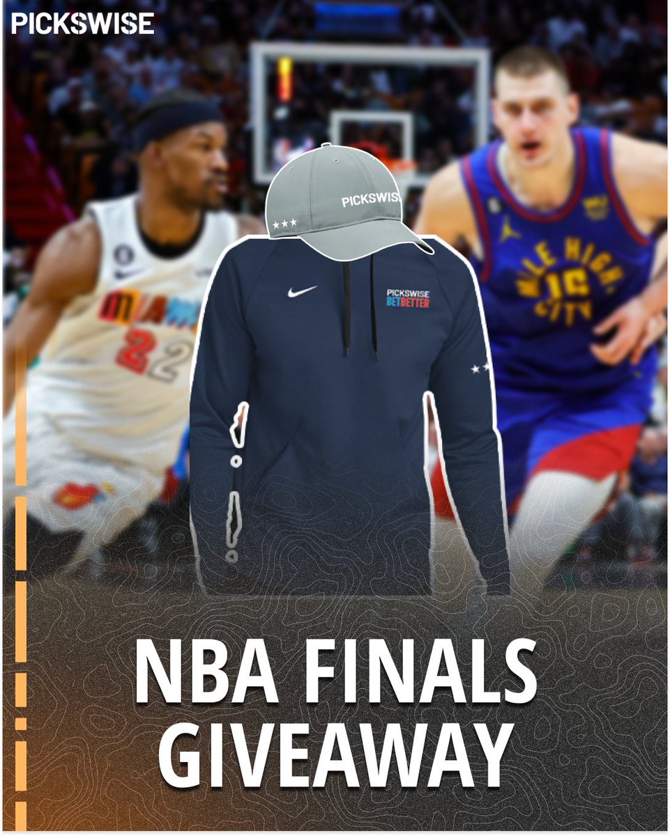 🚨 NBA FINALS GIVEAWAY 🚨

We're giving away Nike hoodies and hats to 3 lucky followers, all you have to do it

- Retweet &amp; Like this
- Reply with who covers (MIA +9 or Den -9)

GOODLUCK 😎