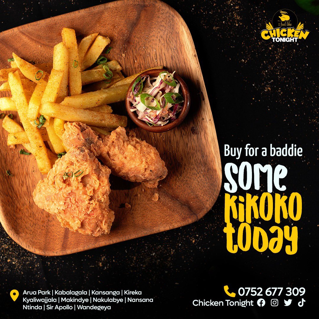 Rachealkyy's tweet photo. Going don’t worry about going home late and hungry 😅
Remember that @Chicken2nite_Ug works 24/7
You can order too 

#FfeTuliAvailable
#FeelLikeChickenTonight
#FeedTheFeeling https://t.co/8CN0yncH8Q